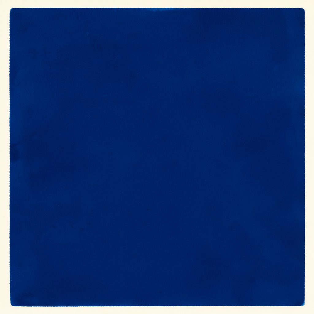 A matte gouache poster painting of a wetland-style waste water treatment area, in navy blue and green-gray tones with a peaceful, natural mood